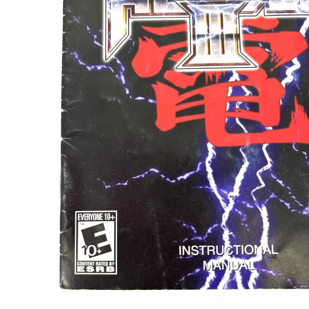 Replacement Raiden III‎ 3 Sony PlayStation 2 Original Manual No Game